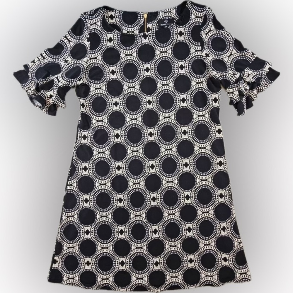 Ronnie Nicole Dress w/ Ruffled Sleeves